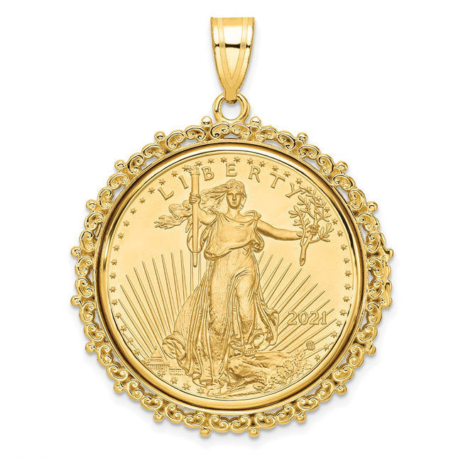 14K gold pendant