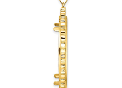 14K gold pendant, alternate view