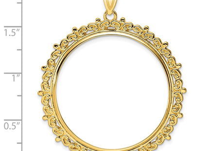 14K gold pendant, further view