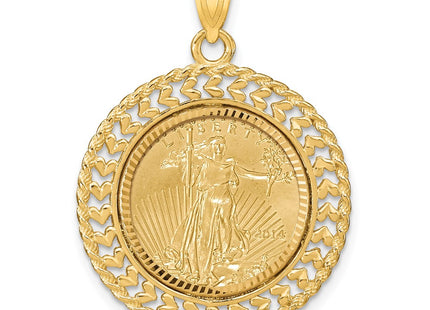 14k Yellow Gold Pendants Style C8189D - Classique Jewelry Inc.