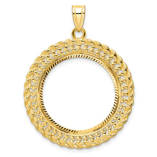 14k Yellow Gold Pendants Style C8189D - Classique Jewelry Inc.
