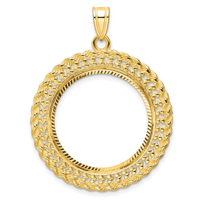 14K gold heart pendant