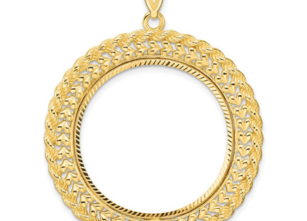 14K gold heart pendant