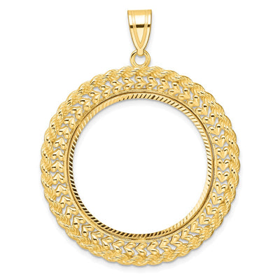 14K gold heart pendant