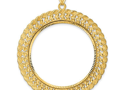 14K gold heart pendant