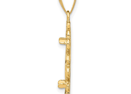 14K gold pendant, alternate view