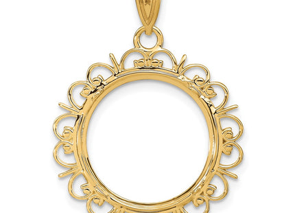 14K gold pendant, another view