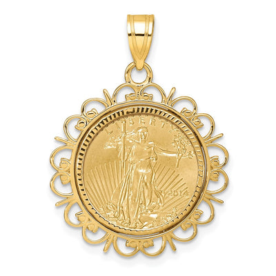 14K yellow gold pendant