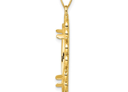 14K gold pendant, alternate view