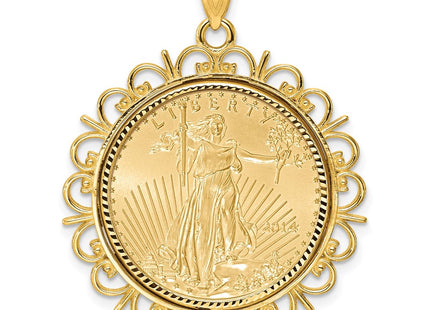 14k Yellow Gold Pendants Style C8190D - Classique Jewelry Inc.