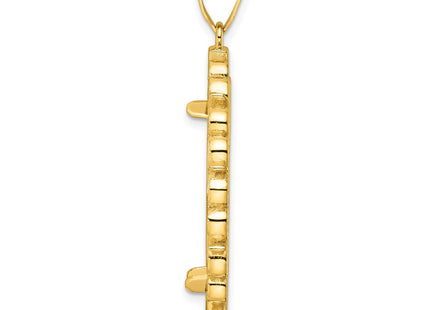14K gold pendant, alternate view