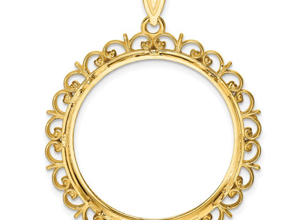 14K gold pendant, another view
