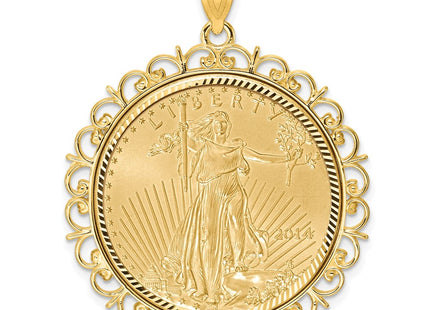 14k Yellow Gold Pendants Style C8190D - Classique Jewelry Inc.