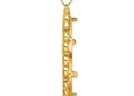 14k Yellow Gold Pendants Style C8190D - Classique Jewelry Inc.