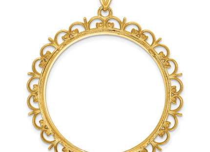 14k Yellow Gold Pendants Style C8190D - Classique Jewelry Inc.