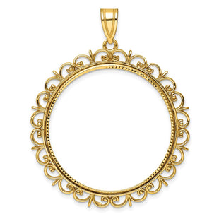 14k Yellow Gold Pendants Style C8190D - Classique Jewelry Inc.