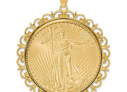 14k Yellow Gold Pendants Style C8190D - Classique Jewelry Inc.