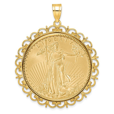14K yellow gold pendant