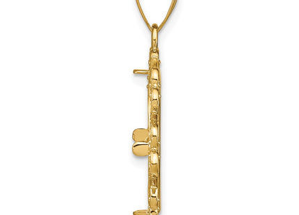 14K gold pendant, alternate view