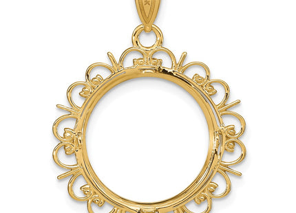 14K gold pendant, another view