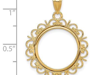 14K gold pendant, further view