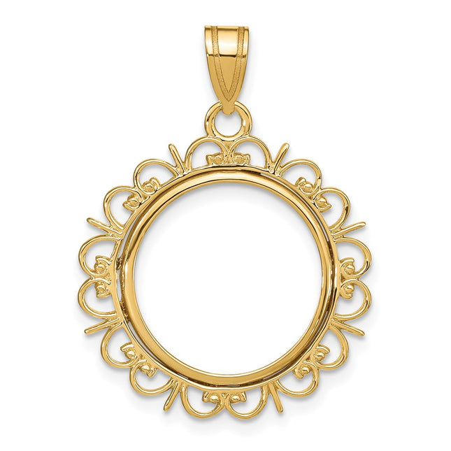 14K gold pendant