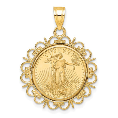14K gold pendant