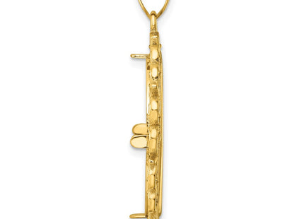 14K gold pendant, alternate view