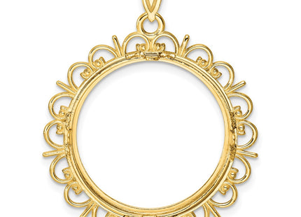 14K gold pendant, another view