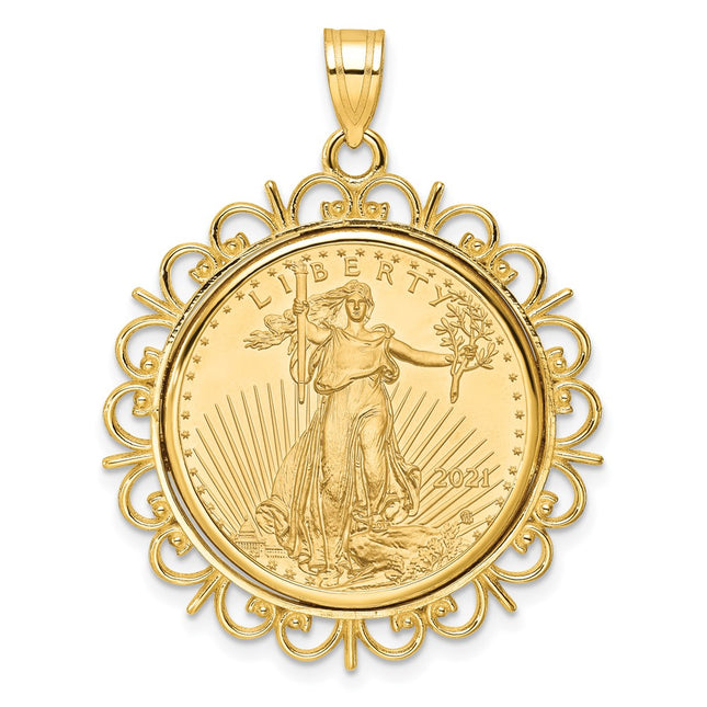 14k Yellow Gold Pendants Style C8190 - Classique Jewelry Inc.