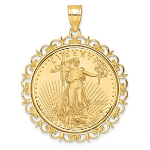 14k Yellow Gold Pendants Style C8190 - Classique Jewelry Inc.