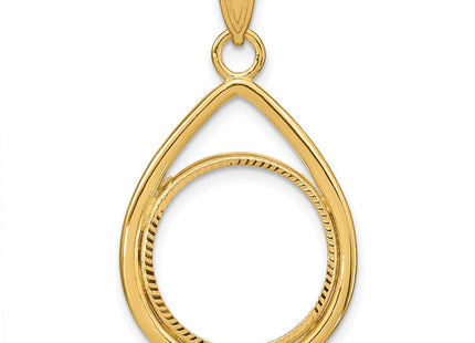 14k Yellow Gold Pendants Style C8191D - Classique Jewelry Inc.
