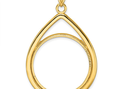 14K gold teardrop pendant