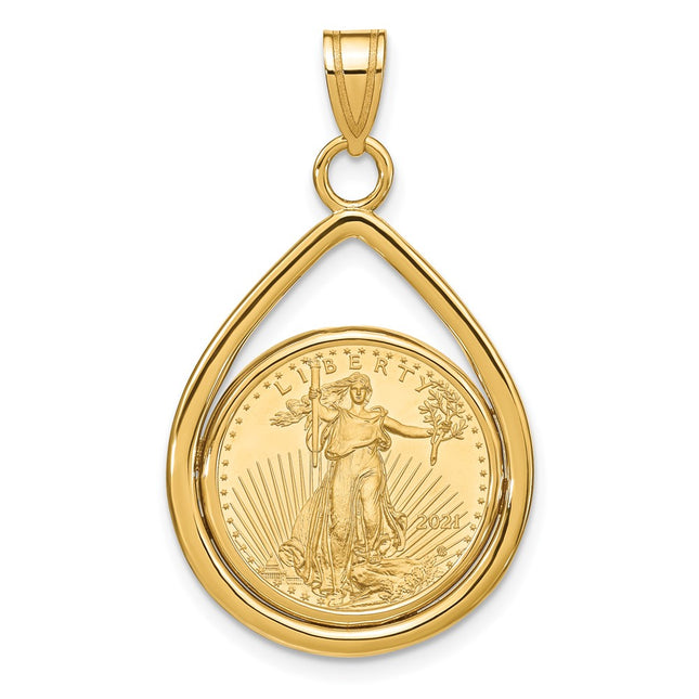 14k Yellow Gold Pendants Style C8191 - Classique Jewelry Inc.
