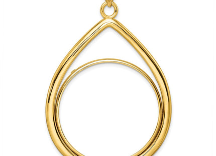 14K gold teardrop pendant