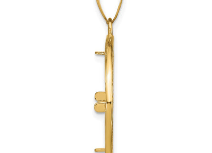 14K gold pendant, alternate view