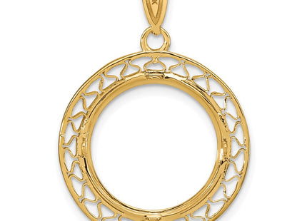 14K gold pendant, another view