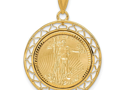 14k Yellow Gold Pendants Style C8193D - Classique Jewelry Inc.