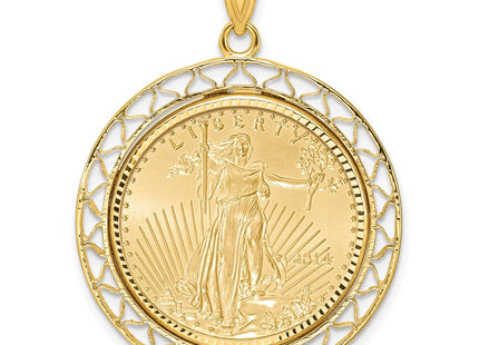 14k Yellow Gold Pendants Style C8193D - Classique Jewelry Inc.