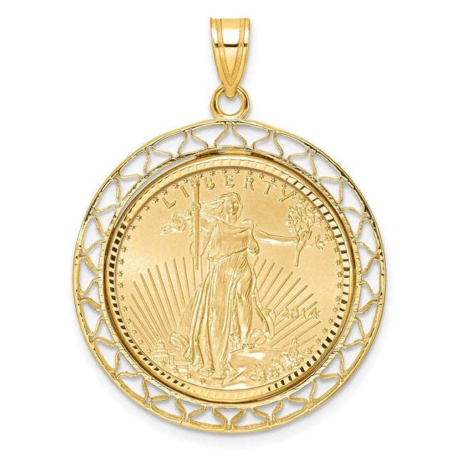 14k Yellow Gold Pendants Style C8193D - Classique Jewelry Inc.