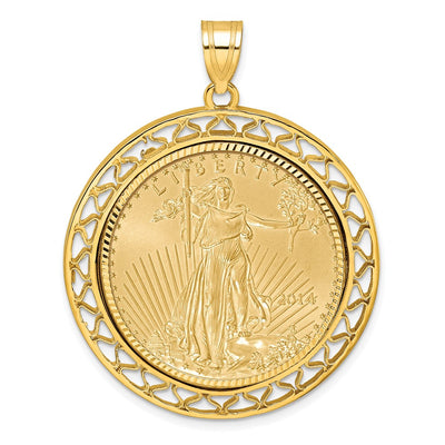 14K yellow gold pendant