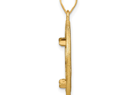 14K gold pendant, alternate view