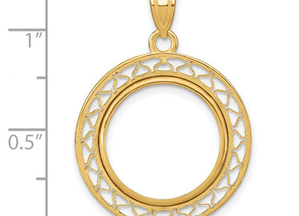 14K gold pendant, further view