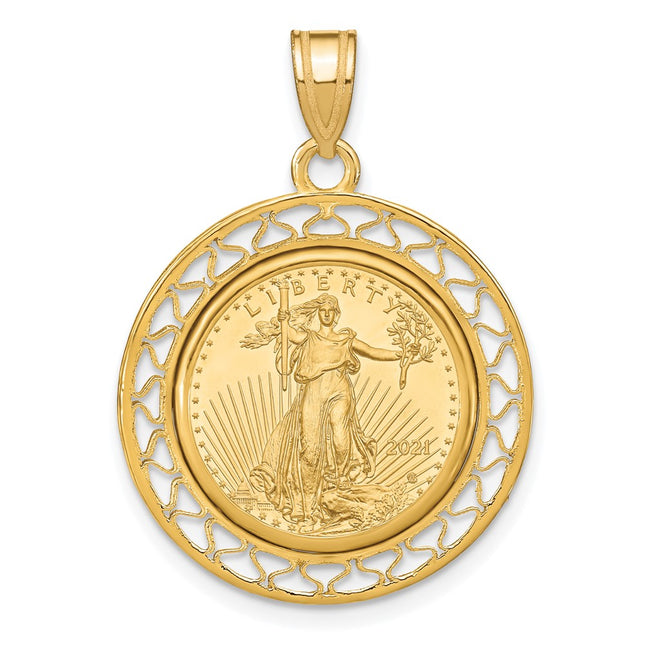 14k Yellow Gold Pendants Style C8193 - Classique Jewelry Inc.