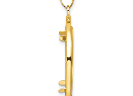 14K gold pendant, alternate view