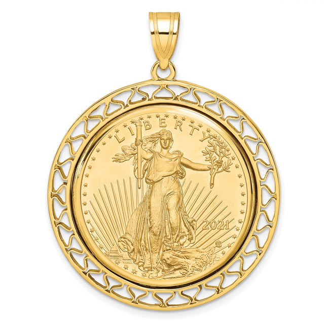 14k Yellow Gold Pendants Style C8193 - Classique Jewelry Inc.