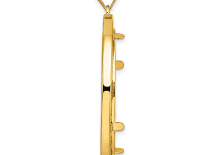 14K gold pendant, alternate view
