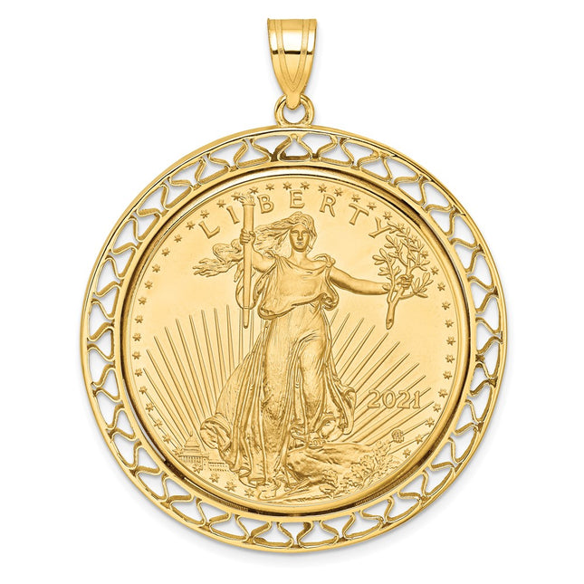 14k Yellow Gold Pendants Style C8193 - Classique Jewelry Inc.