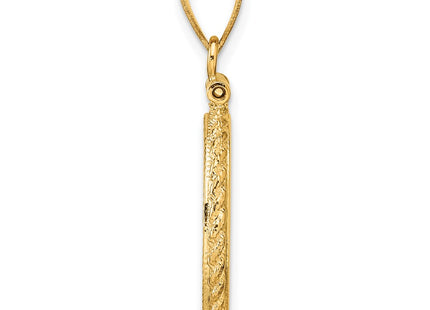 14K gold pendant, alternate view