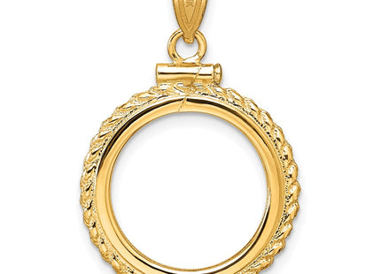 14K gold pendant, another view